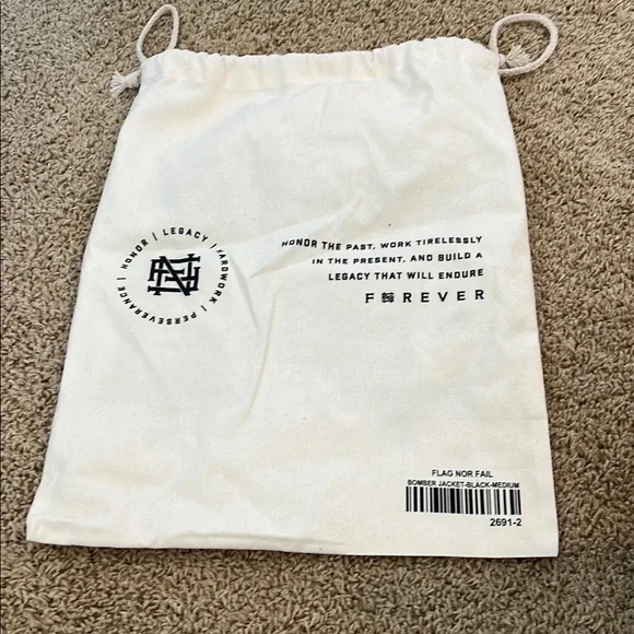Flag nor fail White Drawstring Bag - Picture 2 of 2